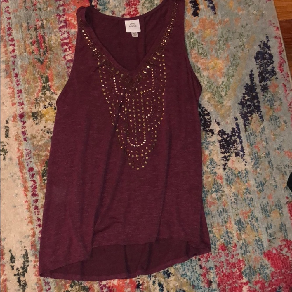 NWOT Embellished Tank